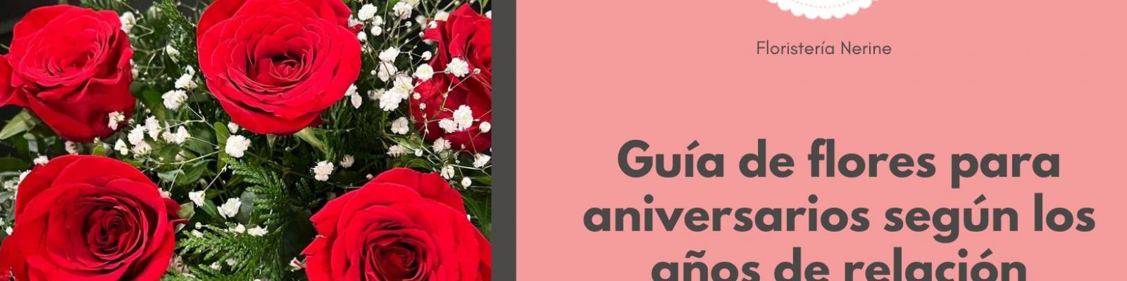 Guía de flores para aniversarios según los años de relación