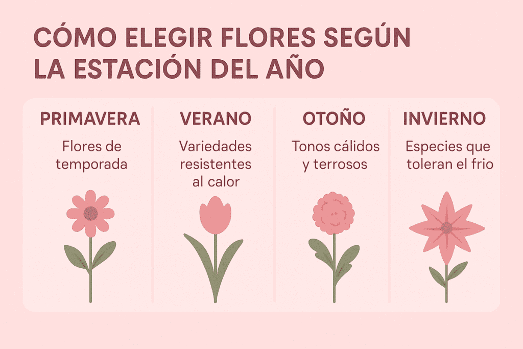 flores segun estacion del ano