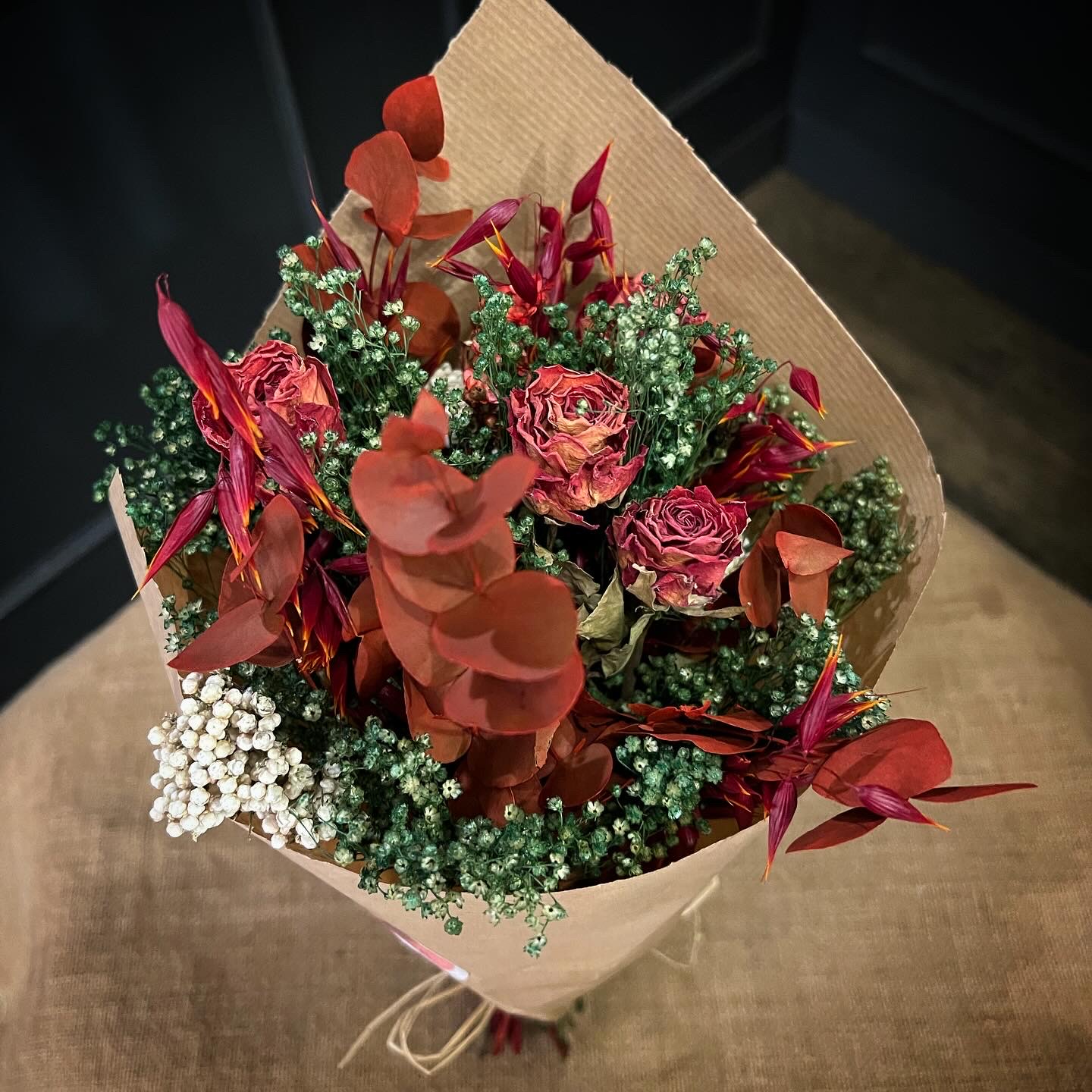 ramos con flores secas en granada